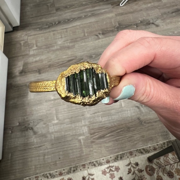 Green Tourmaline Cuff - Picture 2 of 5